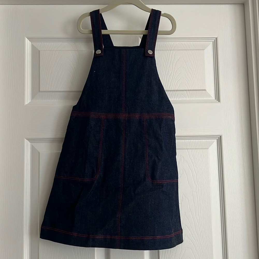 Jacadi Paris girls denim dress in excellent condition